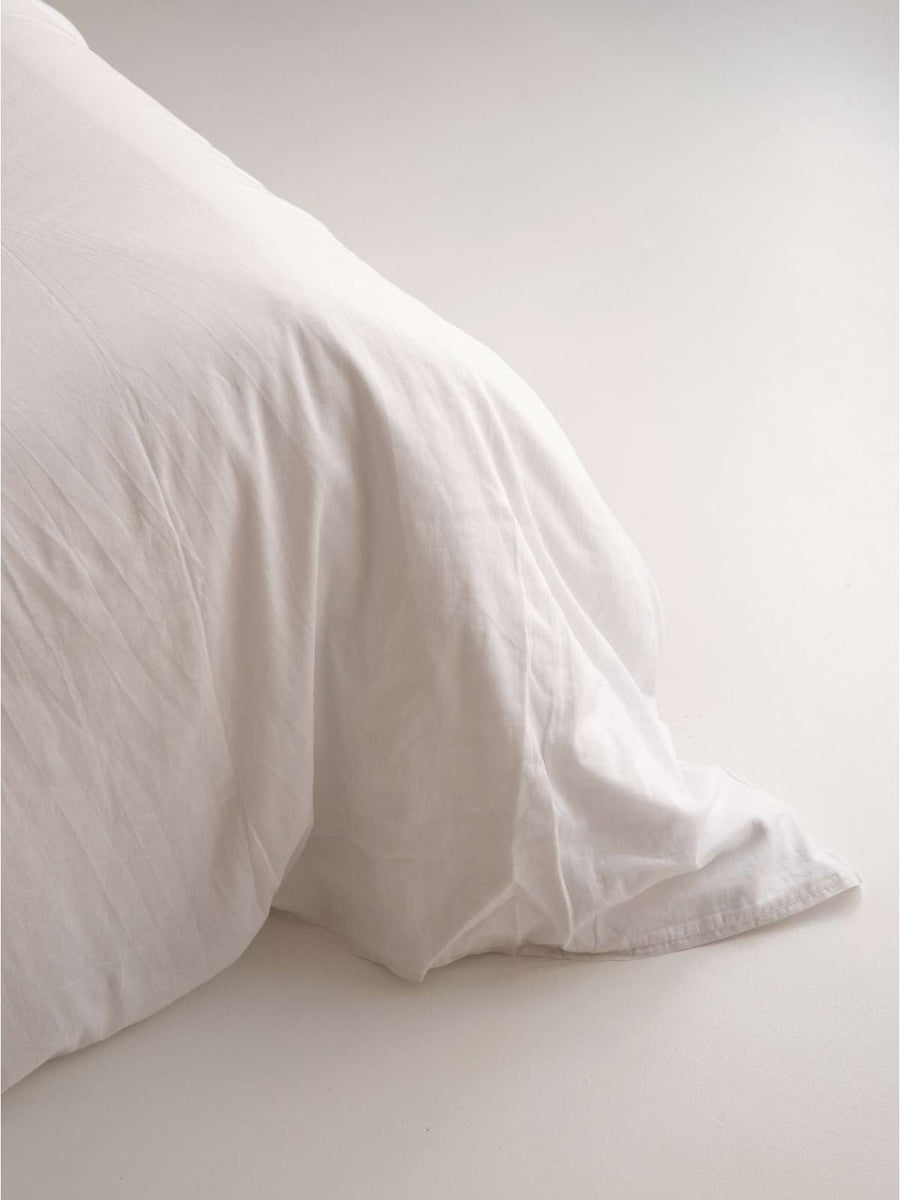 bedding set - cotton cashmere - white