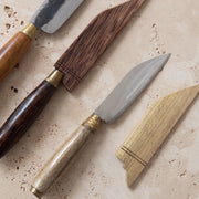 kitchen knife with cover - handmade in Bali - multiple colours