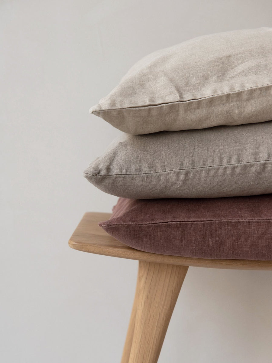 linen cushion cover - nutmeg - multiple colours - ezu studio