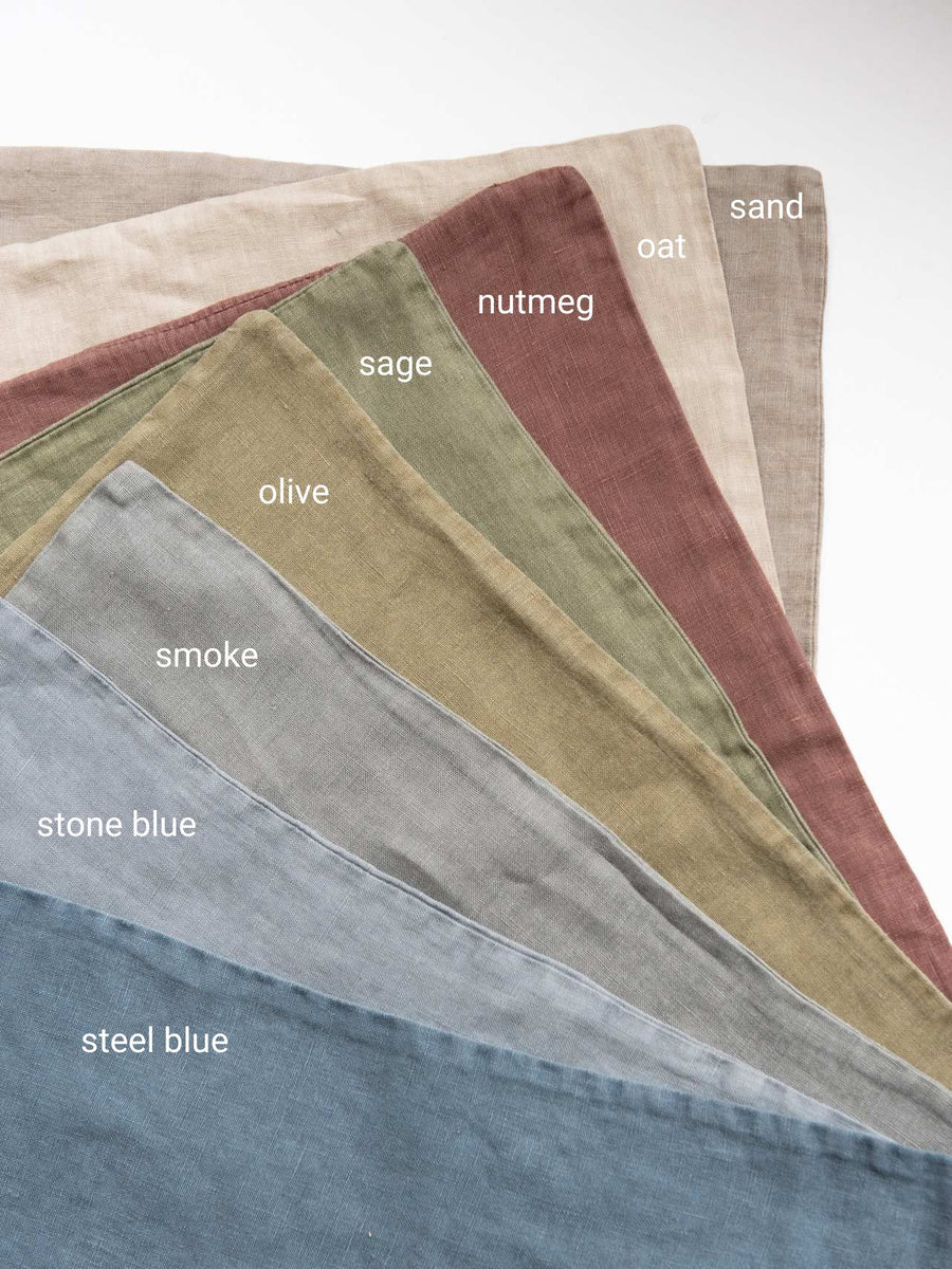 linen cushion covers - multiple colours - colour overview