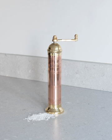 salt mill - tall - brass/copper