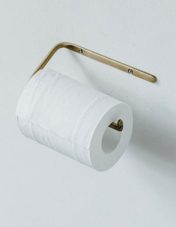 toilet paper holder - brass