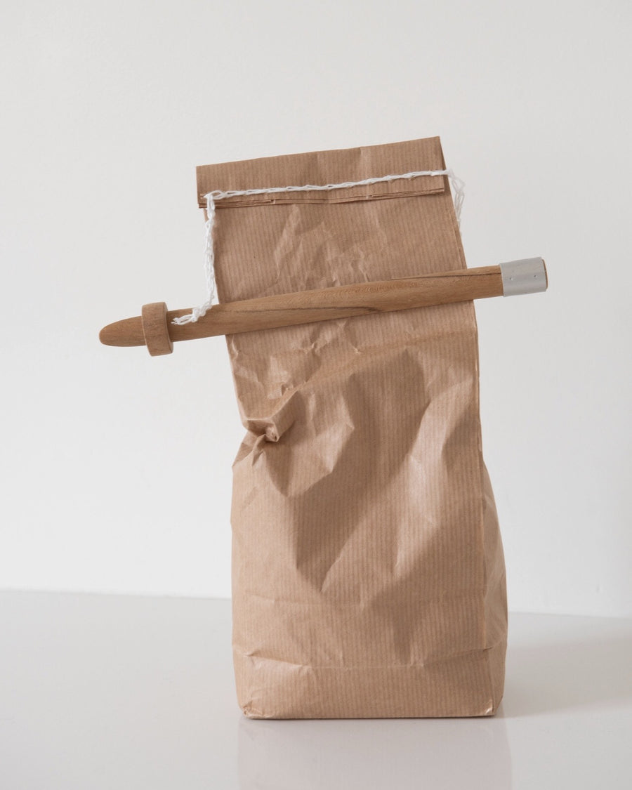 food bag clip - acacia wood - large - ezu studio