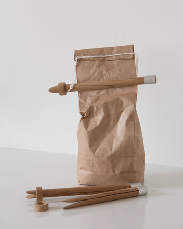 food bag clip - acacia wood - multiple sizes - ezu studio
