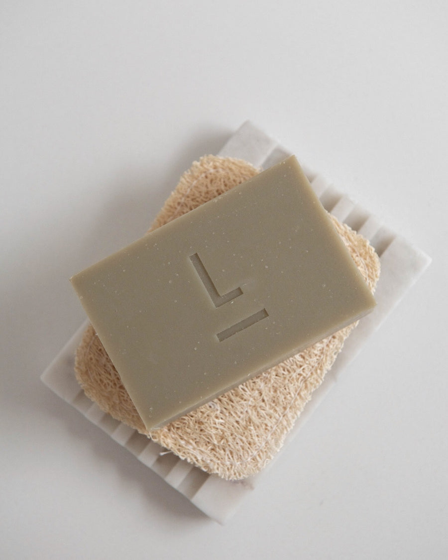 soap saver and cushion - 100% natural loofah - set of 2 - ezu studio