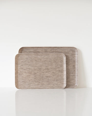 linen serving tray - natural linen - multiple sizes