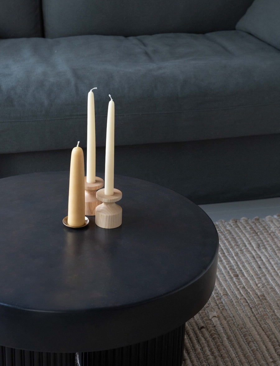 candle holder - brass - small - ezu studio