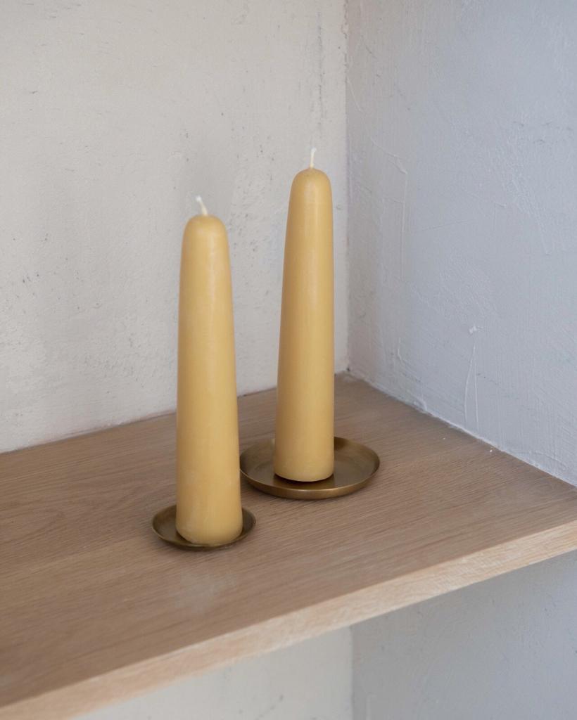 candle holder - brass - multiple sizes - ezu studio