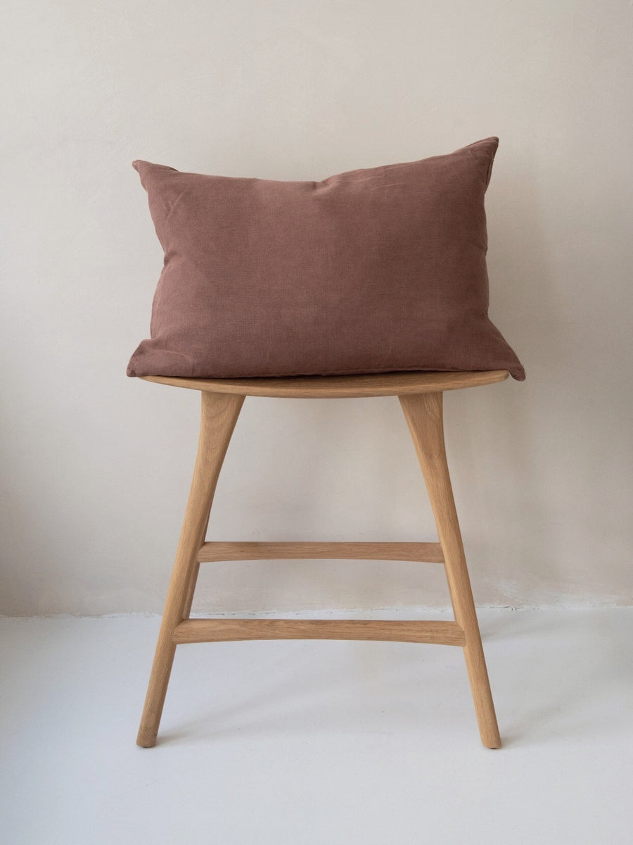 linen cushion cover - nutmeg - rectangular (40x60cm) - ezu studio