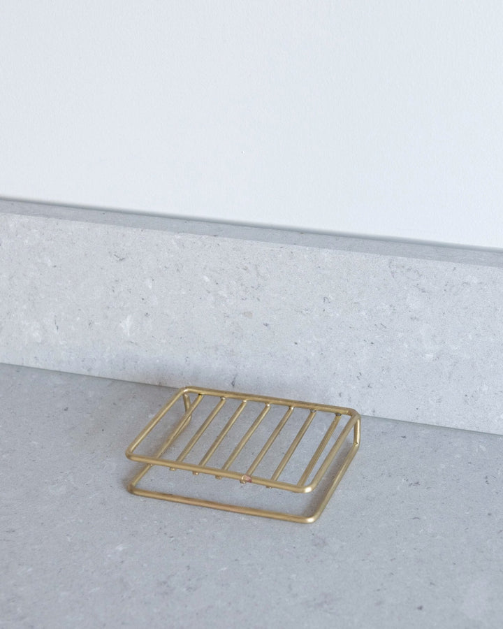 soap stand - brass - ezu studio
