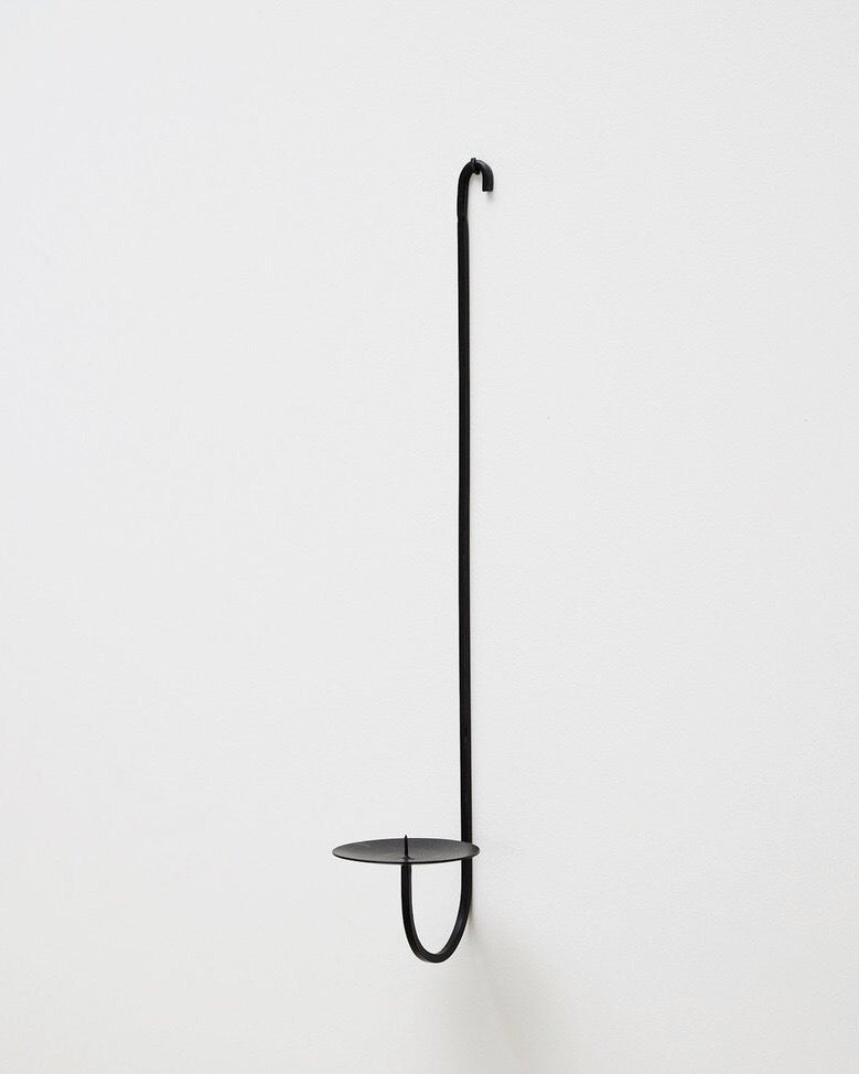 iron wall candle holder - single arm - ezu studio